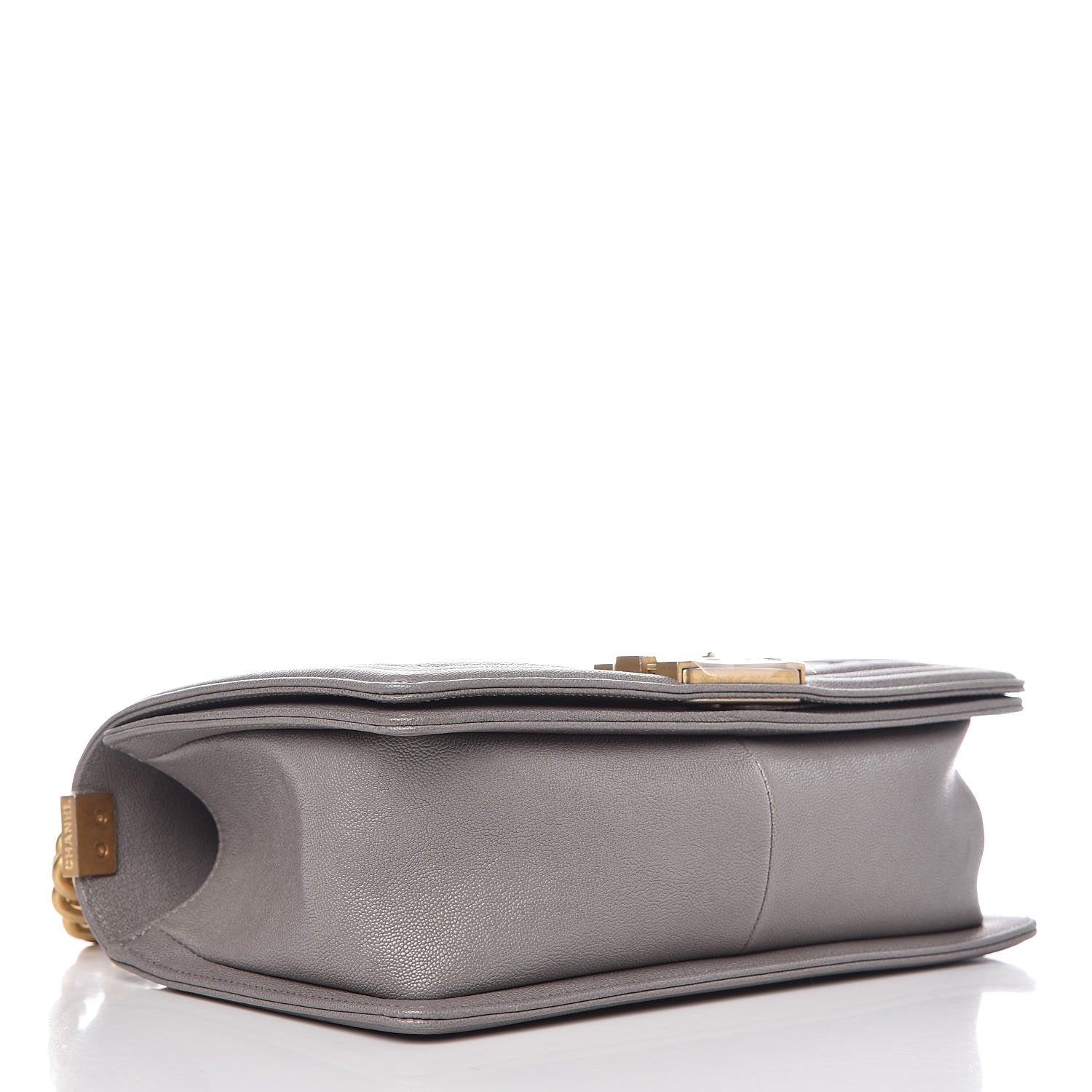 Chanel Caviar Quilted Medium Boy Flap Light Grey 4 of 8