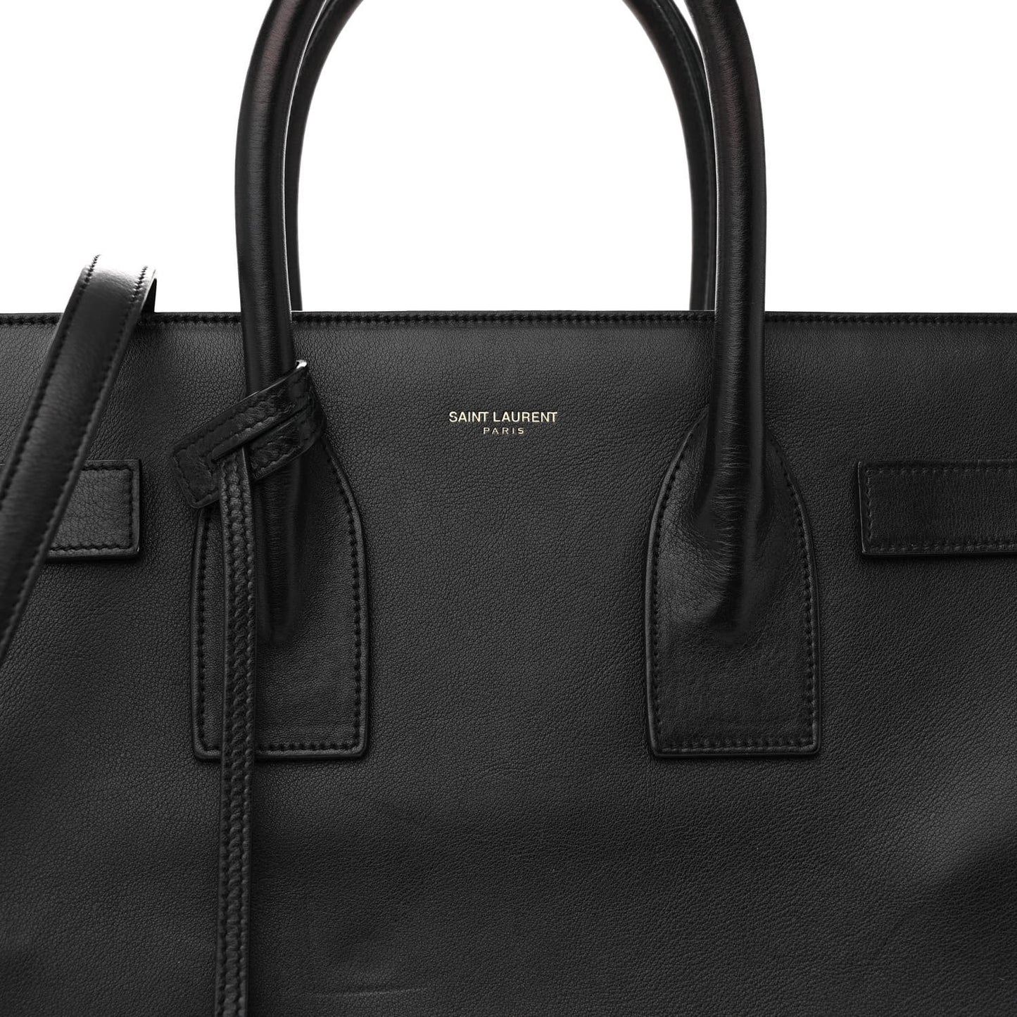 Calfskin Small Sac De Jour Black