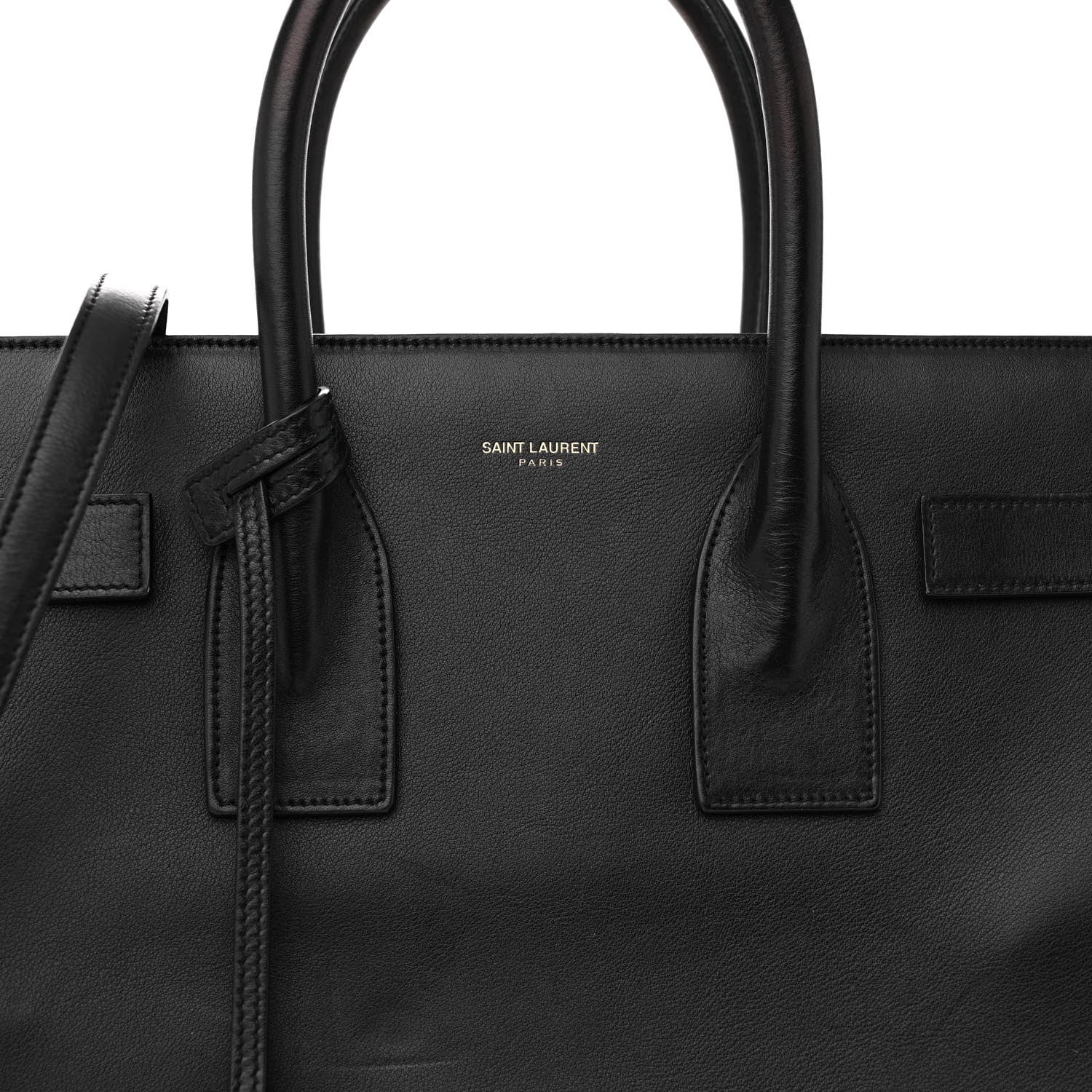 Saint Laurent Calfskin Small Sac De Jour Black 9 of 13