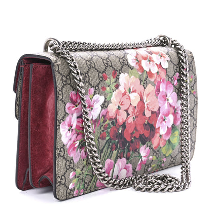 Gucci GG Supreme Monogram Blooms Small Dionysus Shoulder Bag Beige Multicolor Dry Rose 2 of 11