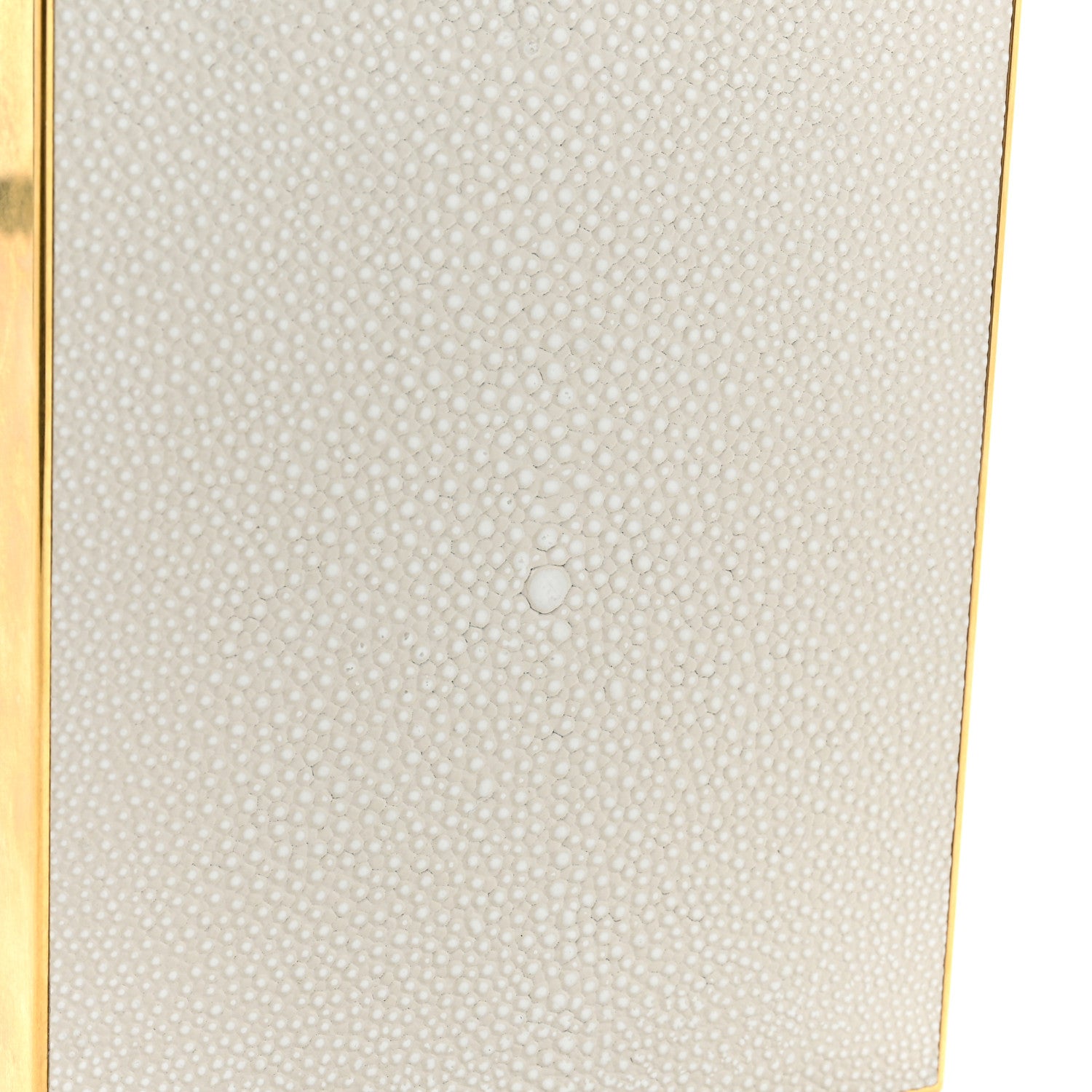 Saint Laurent Metal Calfskin Shagreen Embossed Monogram Minaudiere Tuxedo Box Clutch Blanc Vintage Light Bronze 10 of 10