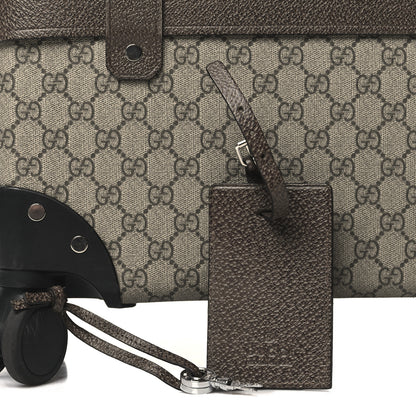 Gucci Supreme Monogram Globe-Trotter Carry-On Brown 10 of 11