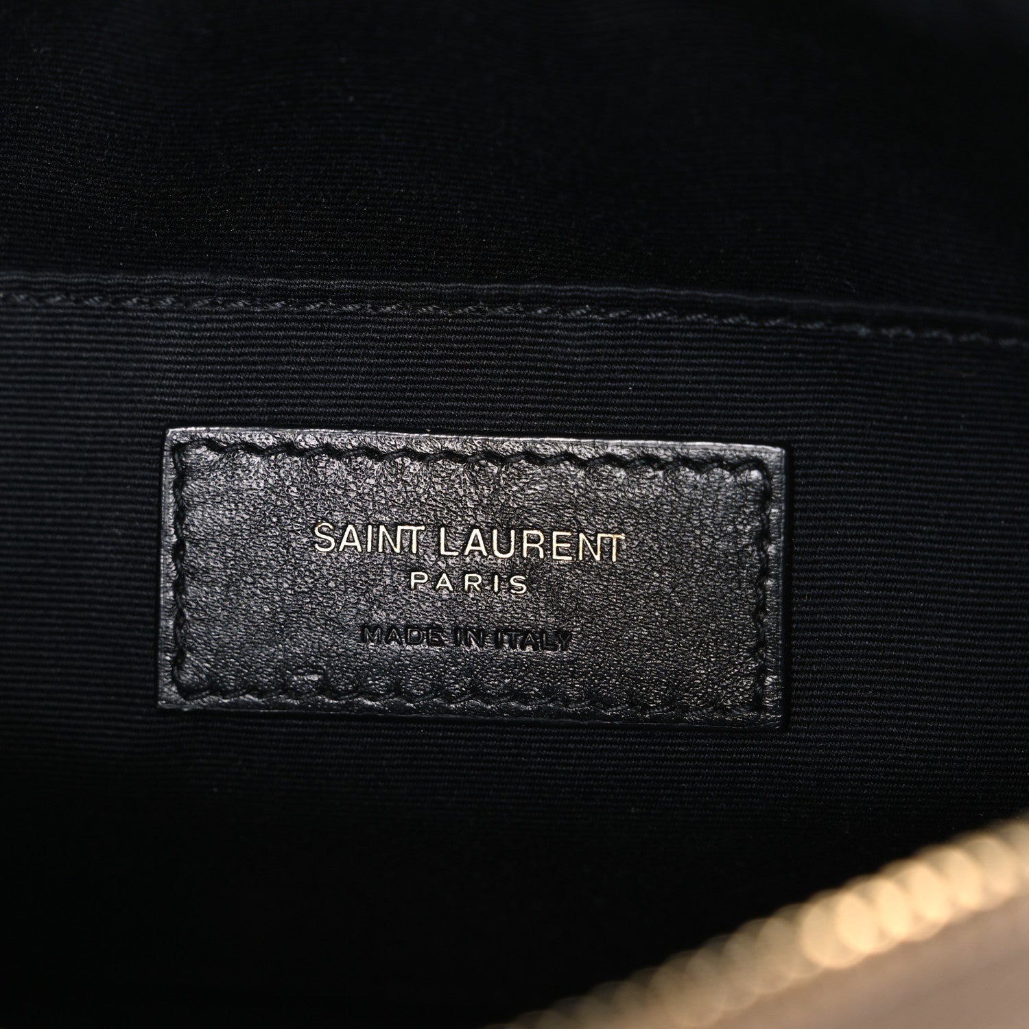 Saint Laurent Calfskin Matelasse Monogram Lou Camera Bag Dark Beige 6 of 11
