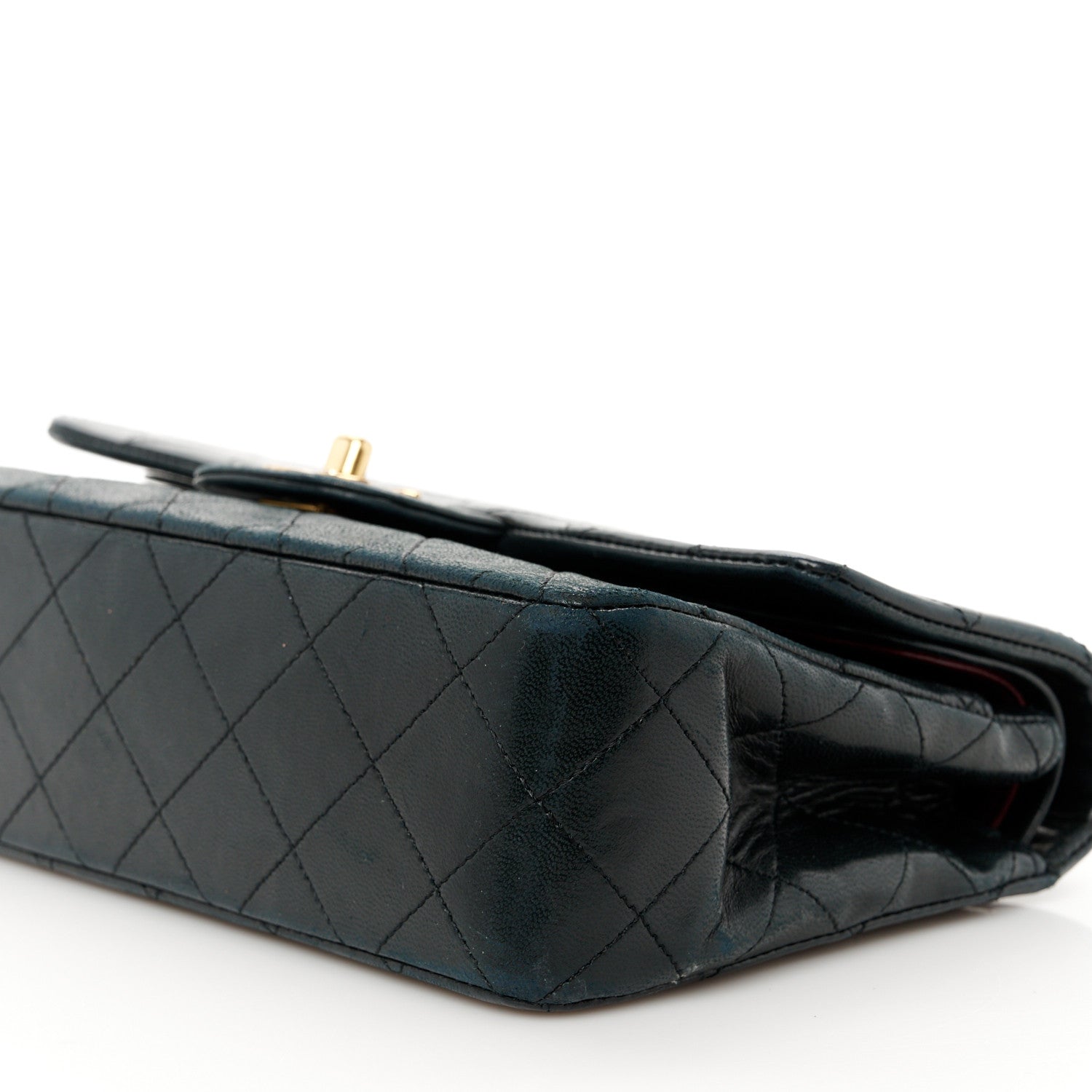 Chanel Lambskin Quilted Small Double Flap Black 12 of 13