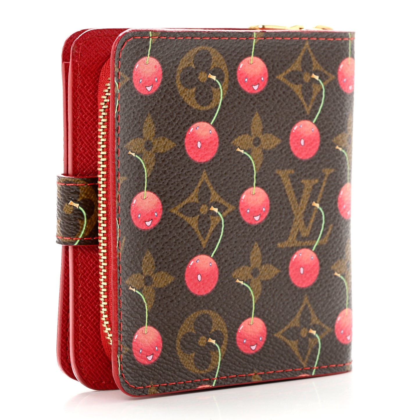 Monogram Cerises Compact Zippe Wallet