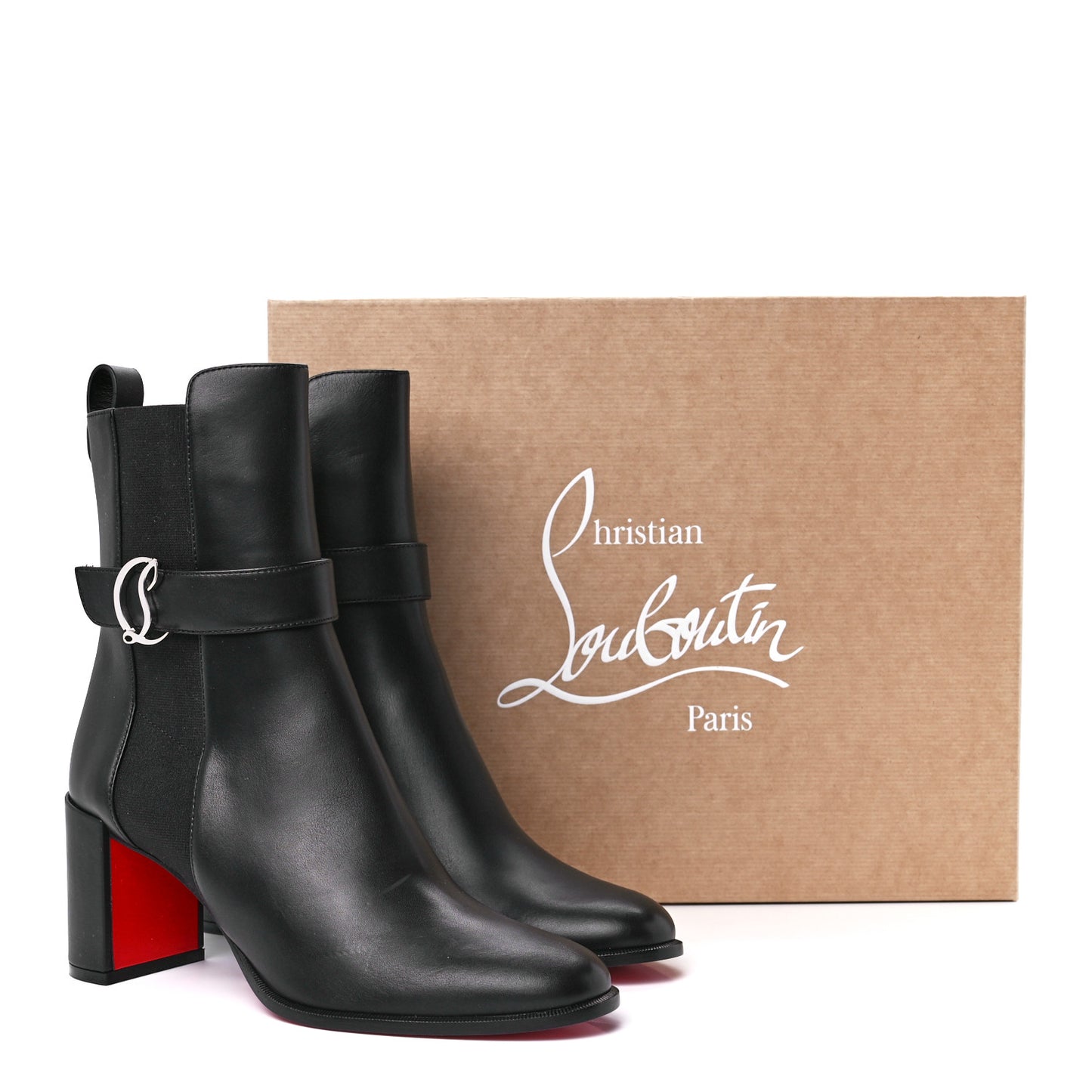 Calfskin 70 Chelsea Ankle Boots 40.5 Black