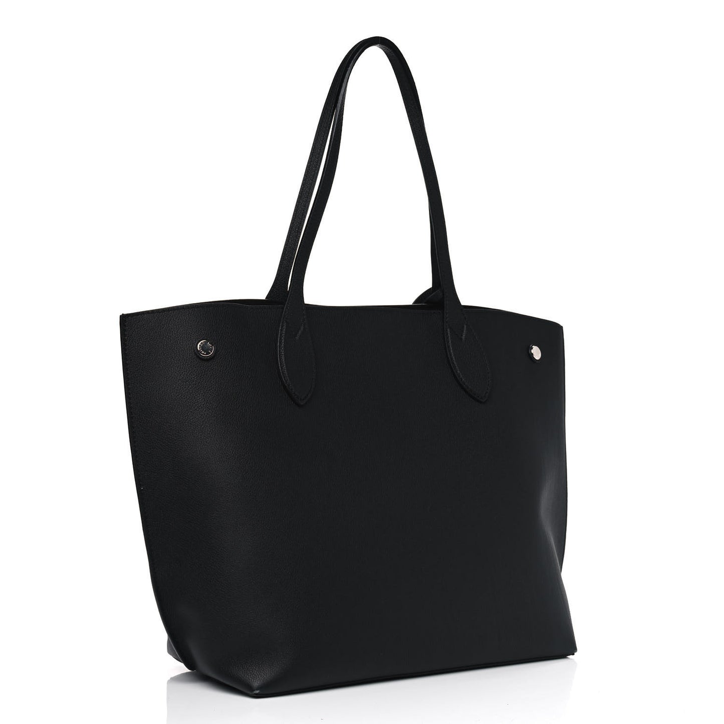 Calfskin Lockme Go Tote Black