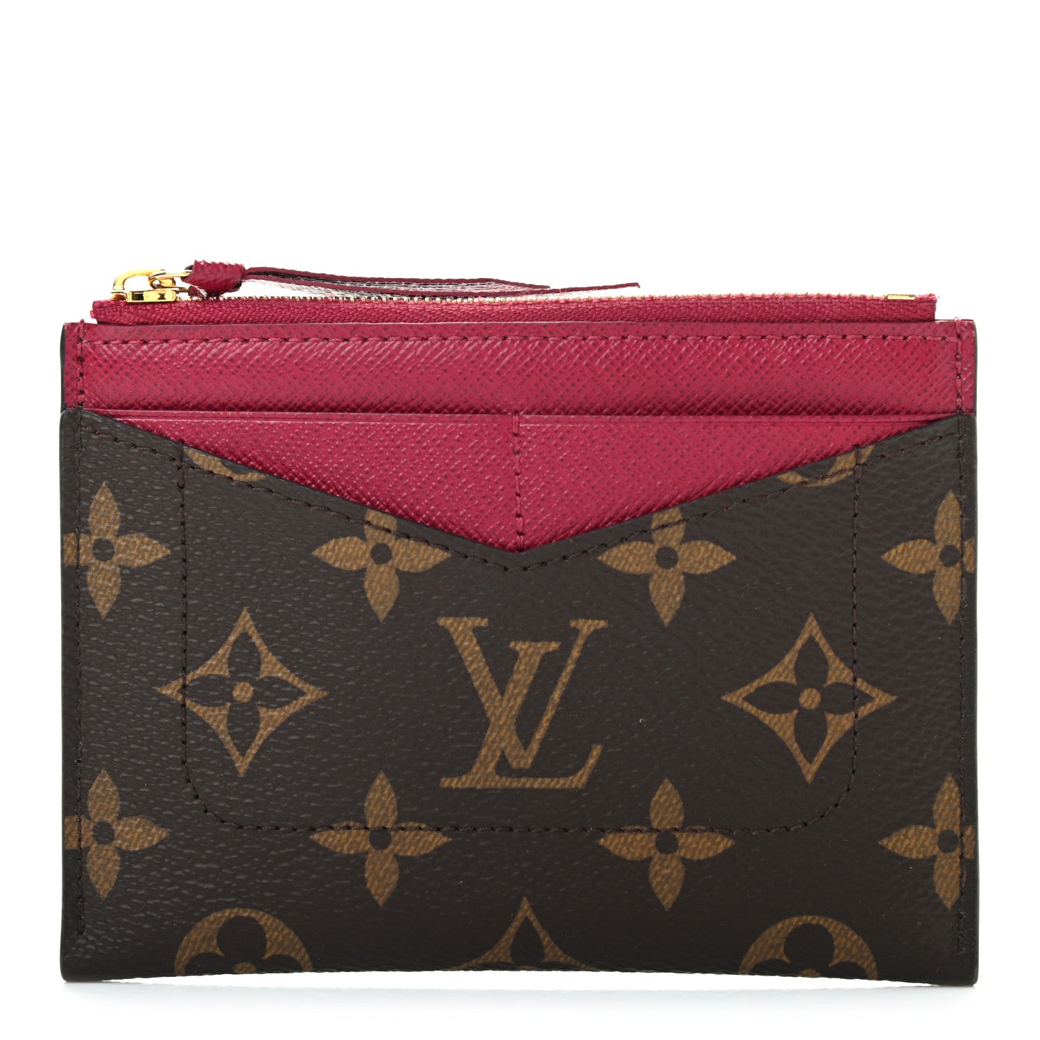 Louis Vuitton Monogram Zipped Card Holder Fuchsia 1 of 8