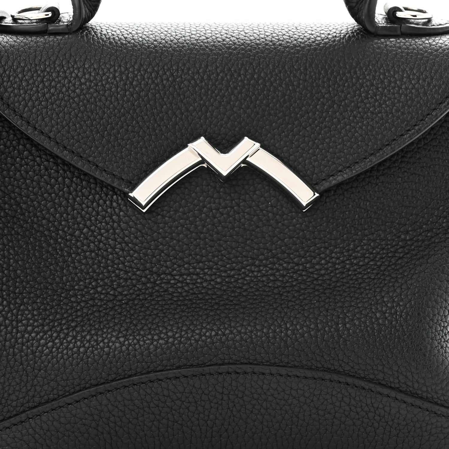 Moynat Taurillon Blush Calfskin Gabby BB Black 7 of 10