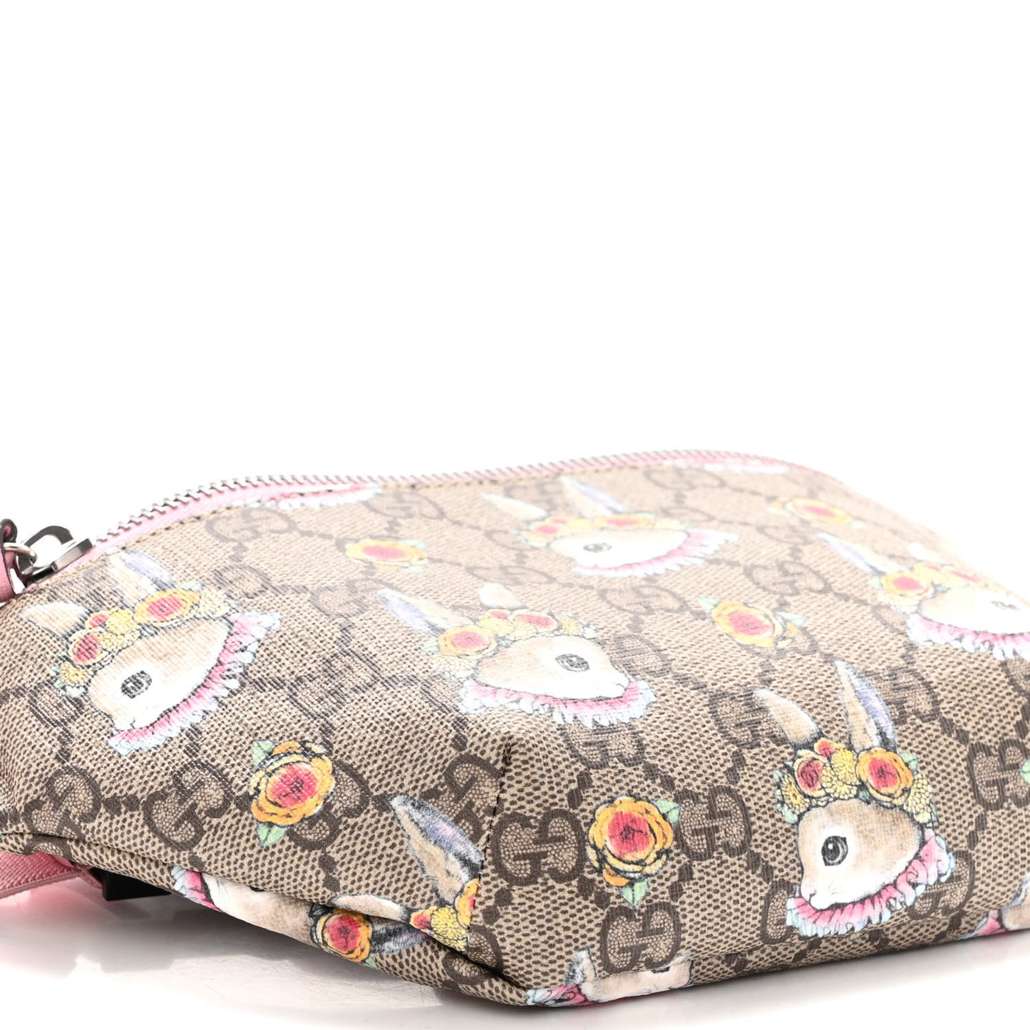 GG Supreme Monogram Childrens Bunny Print Belt Bag Multicolor