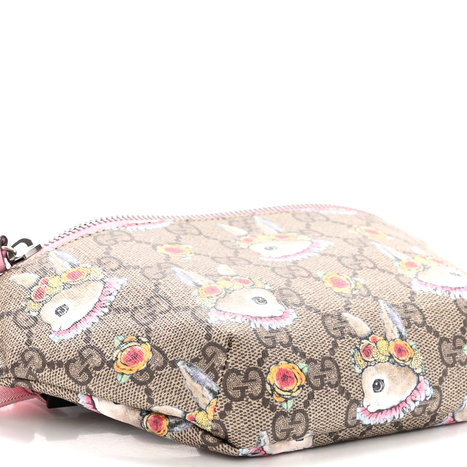Gucci GG Supreme Monogram Childrens Bunny Print Belt Bag Multicolor 9 of 11