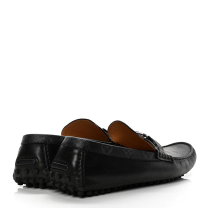 Louis Vuitton Calfskin Monogram Mens Monte Carlo Mocassin Loafers 10 Black 4 of 8