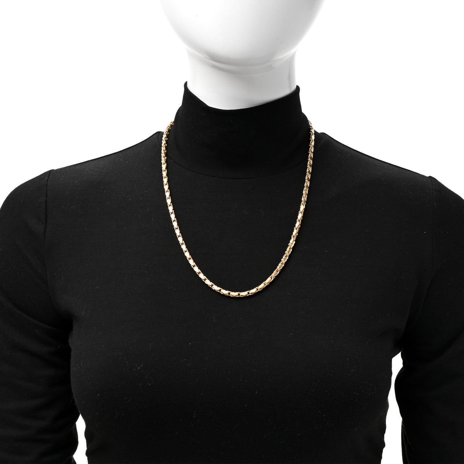 David Yurman 18K Yellow Gold Fluted Chain Necklace 22" 2 of 5