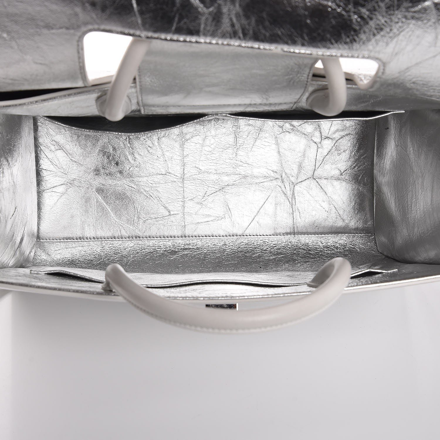 Christian Dior Metallic Calfskin Large Diorever Flap Silver 5 of 8