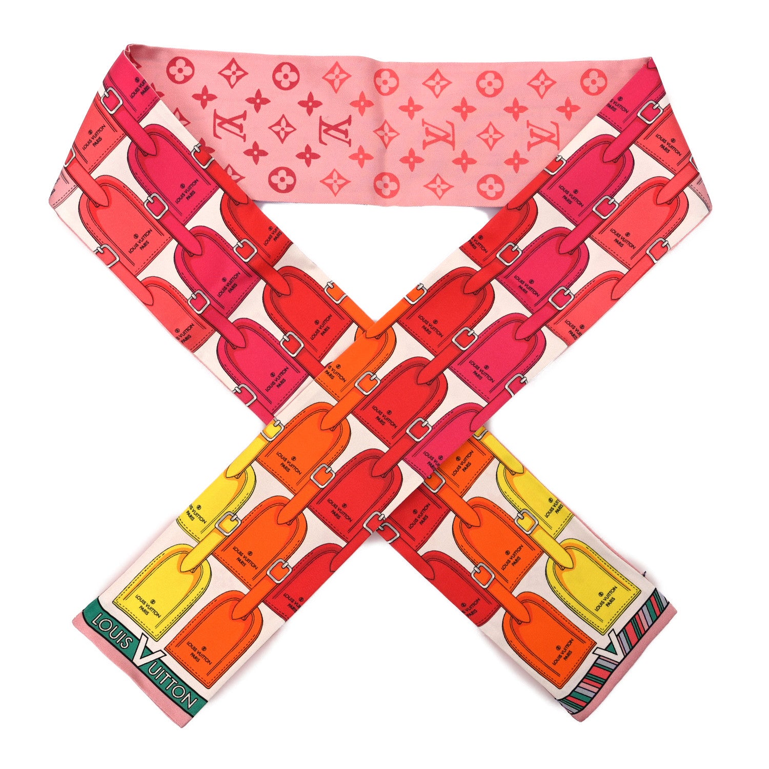 Louis Vuitton Silk Monogram My LV Tags Bandeau Pink 1 of 3