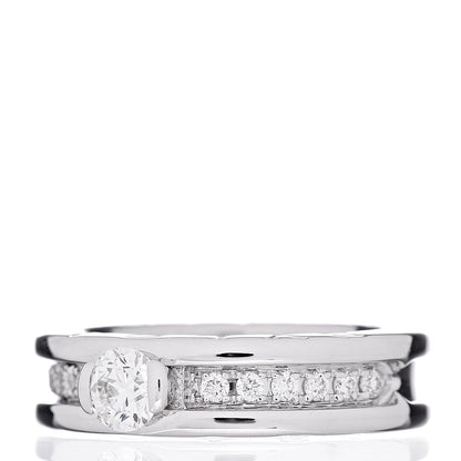Bulgari 18K White Gold Diamond .30ct B.Zero1 Engagement Ring 48 4.5 3 of 6