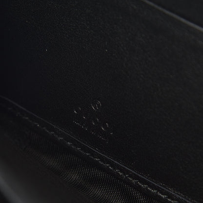 Gucci Calfskin Matelasse Pearly GG Marmont Zip Around Wallet Black 7 of 8