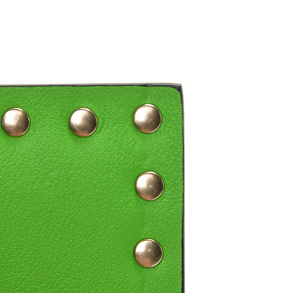 Valentino Garavani Vitello Rockstud Top Handle Crossbody Bag Green Fluo 8 of 15