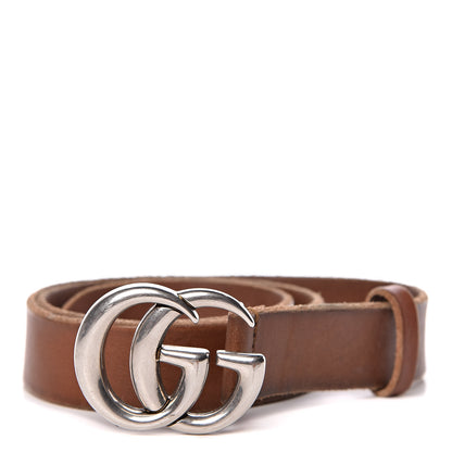 Gucci Cuoio Toscano Nickel Double Double G 30mm Belt 80 32 Cuir 1 of 8