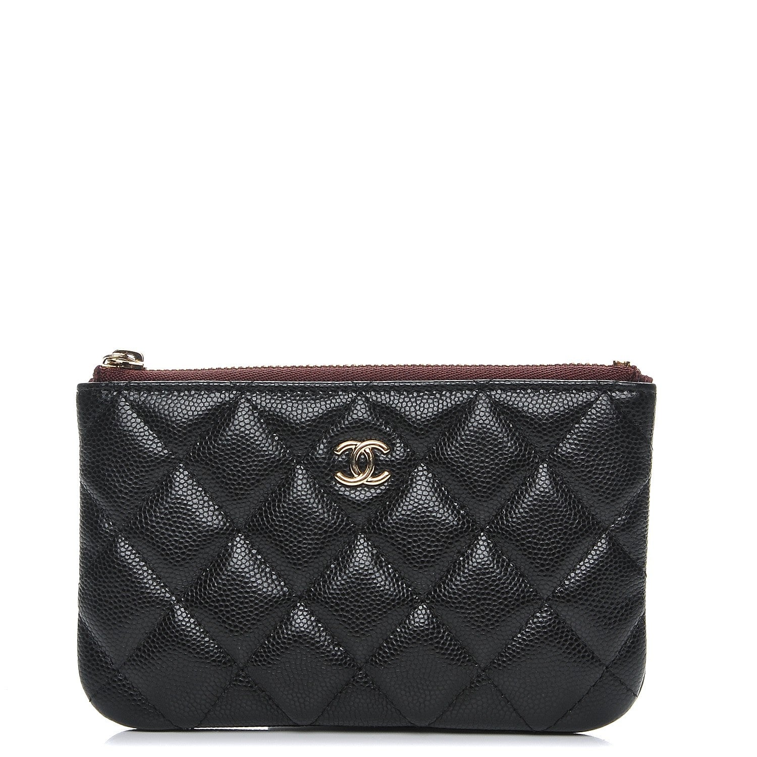 Chanel Caviar Quilted Small Cosmetic Case Black 1 of 8