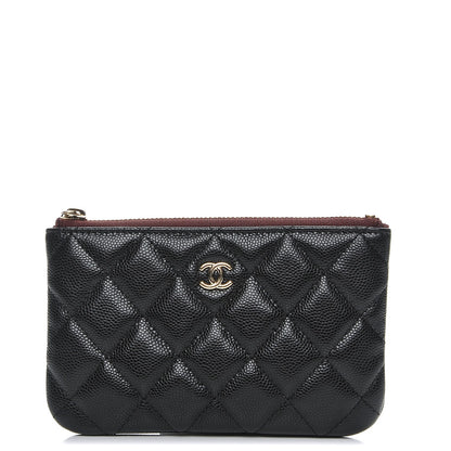 Chanel Caviar Quilted Small Cosmetic Case Black 1 of 8