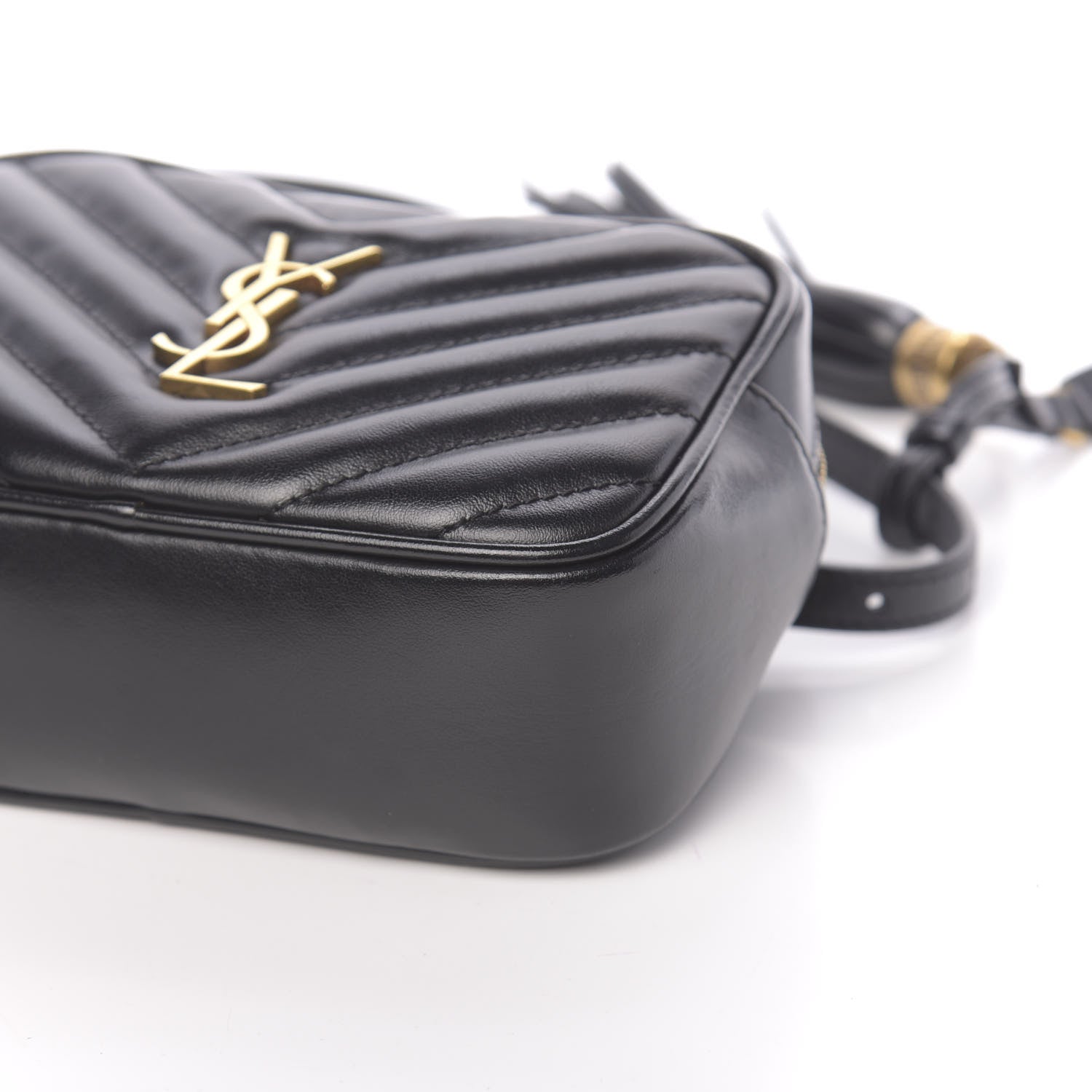 Saint Laurent Calfskin Matelasse Monogram Lou Belt Bag Black 9 of 9