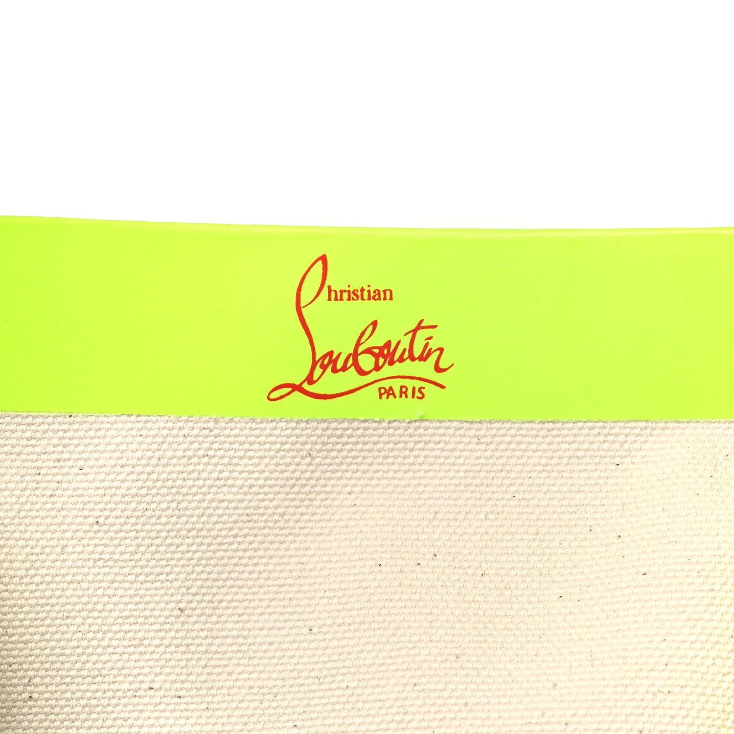 Christian Louboutin Braided Canvas Small Cabalace Shopper Tote Beige Yellow 6 of 10