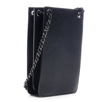 Chanel Calfskin Crossbody CC Phone Holder Black 3 of 7