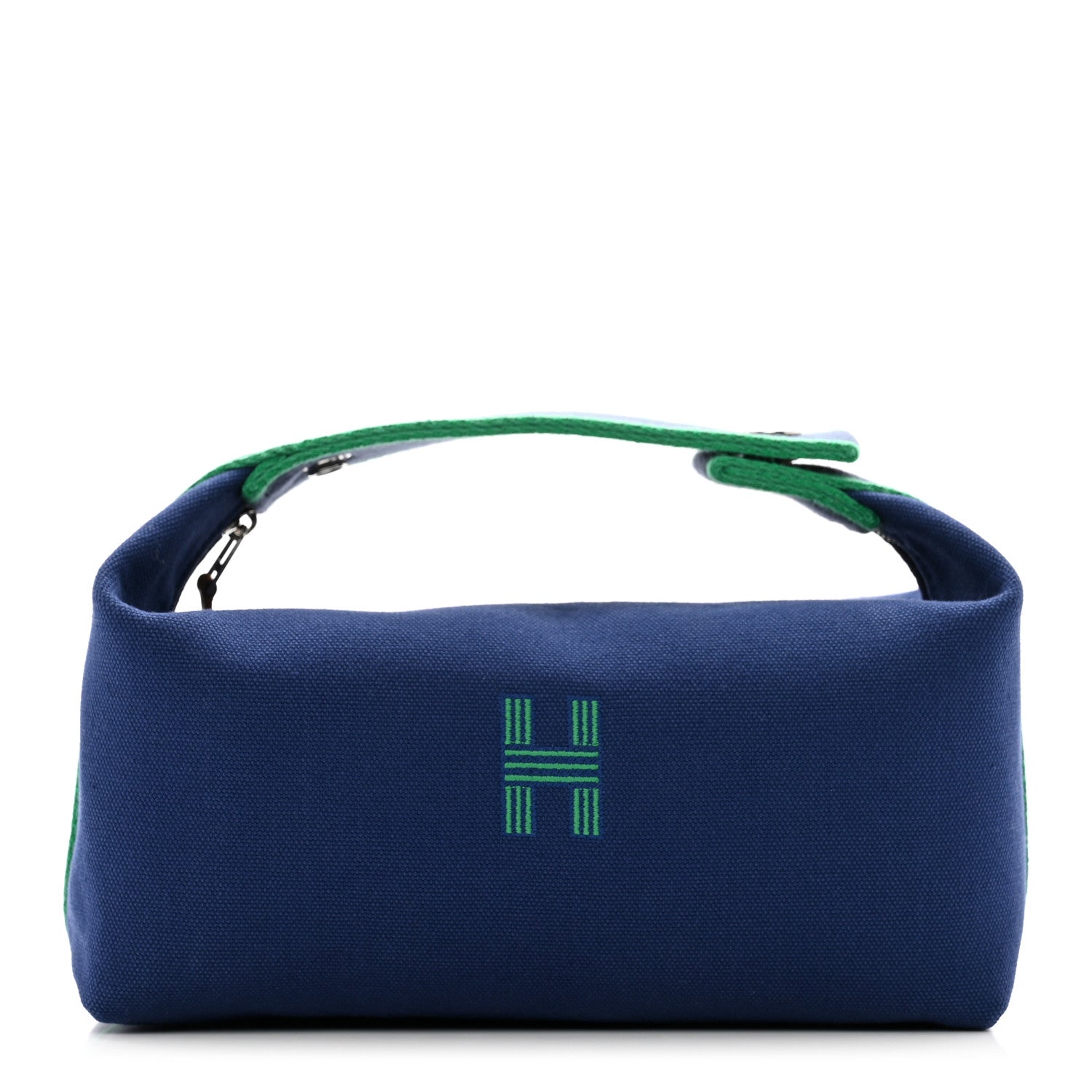 Hermes Canvas Small Bride-A-Brac Pouch Marine 1 of 7
