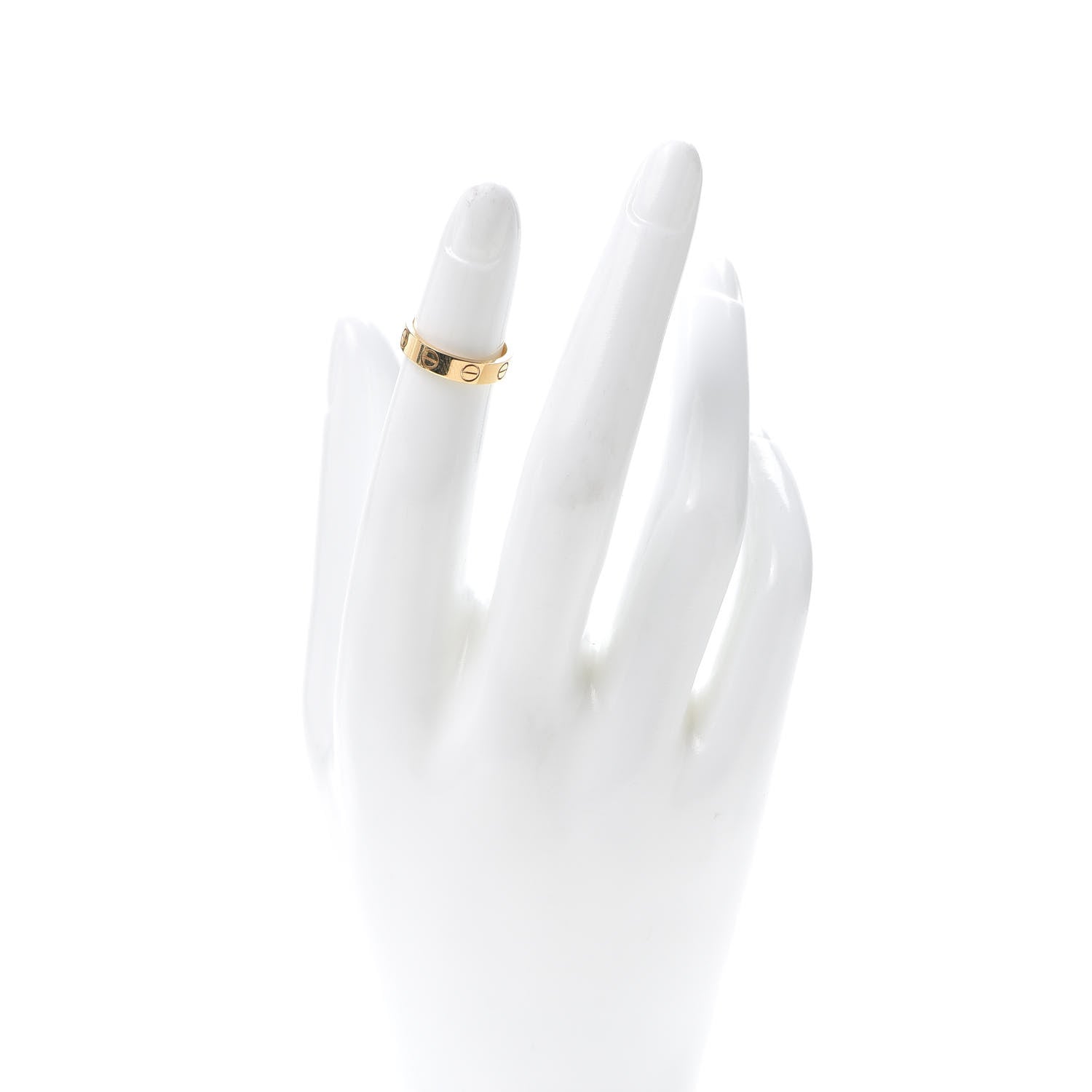 Cartier 18K Yellow Gold 3.5mm LOVE Wedding Band Ring 45 3.25 2 of 6