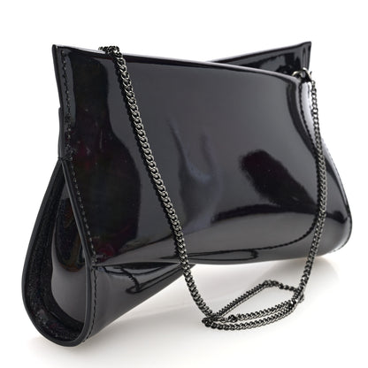Christian Louboutin Patent Psychic Loubitwist Clutch Black 3 of 10