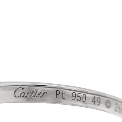 Cartier Platinum Diamond .36ct 1895 Solitaire Engagement Ring 49 4.75 4 of 4