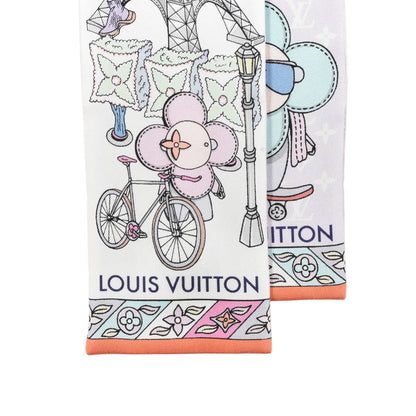 Louis Vuitton Silk Monogram Hide and Seek Bandeau Mauve 2 of 3