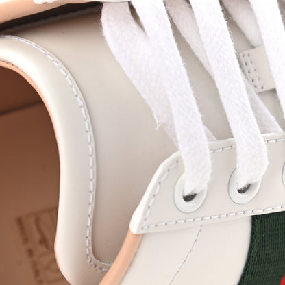 Gucci Calfskin Web Bee Embroidered Womens Ace Platform Sneakers 36 White 10 of 11