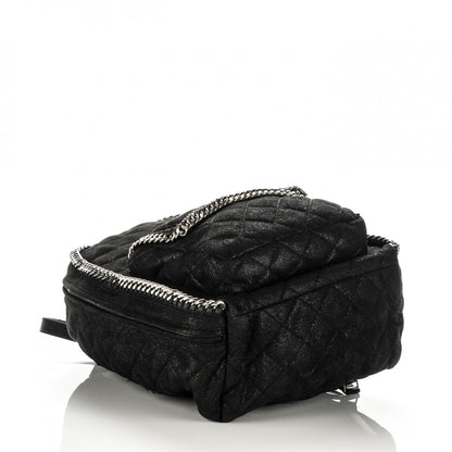 Stella McCartney Shaggy Deer Quilted Falabella Backpack Black 4 of 8