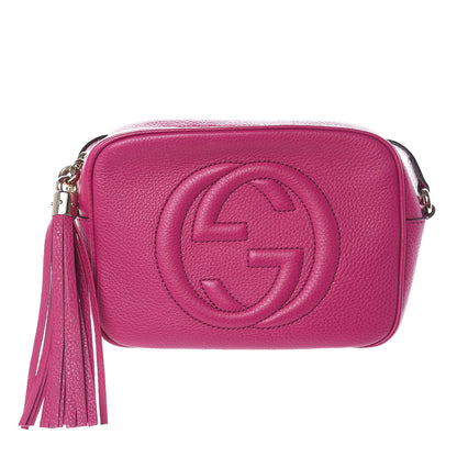 Gucci Cellarius Calfskin Small Soho Disco Bag Bright Bouganville 1 of 11