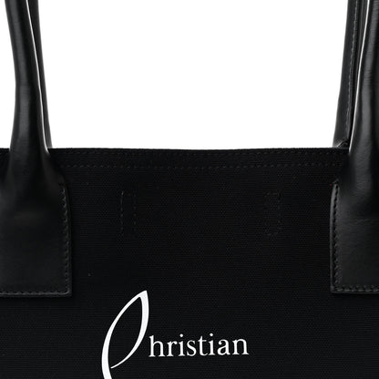 Christian Louboutin Canvas Nastroloubi Small Tote Black 7 of 9