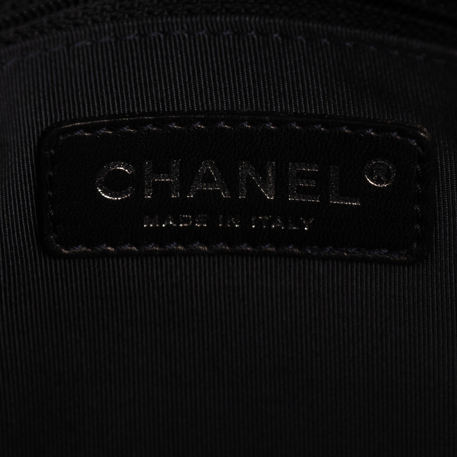 Chanel Vinyl Lipstick Ligne Tote Dark Navy Blue 6 of 7