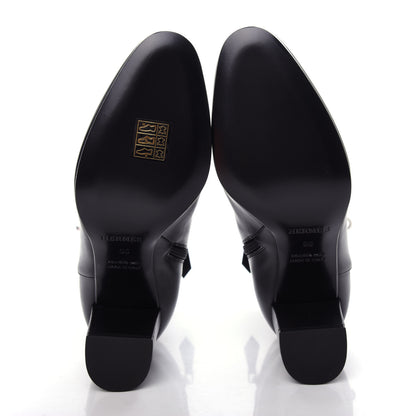 Hermes Calfskin Saint Germain Ankle Boots 35 Black 6 of 11