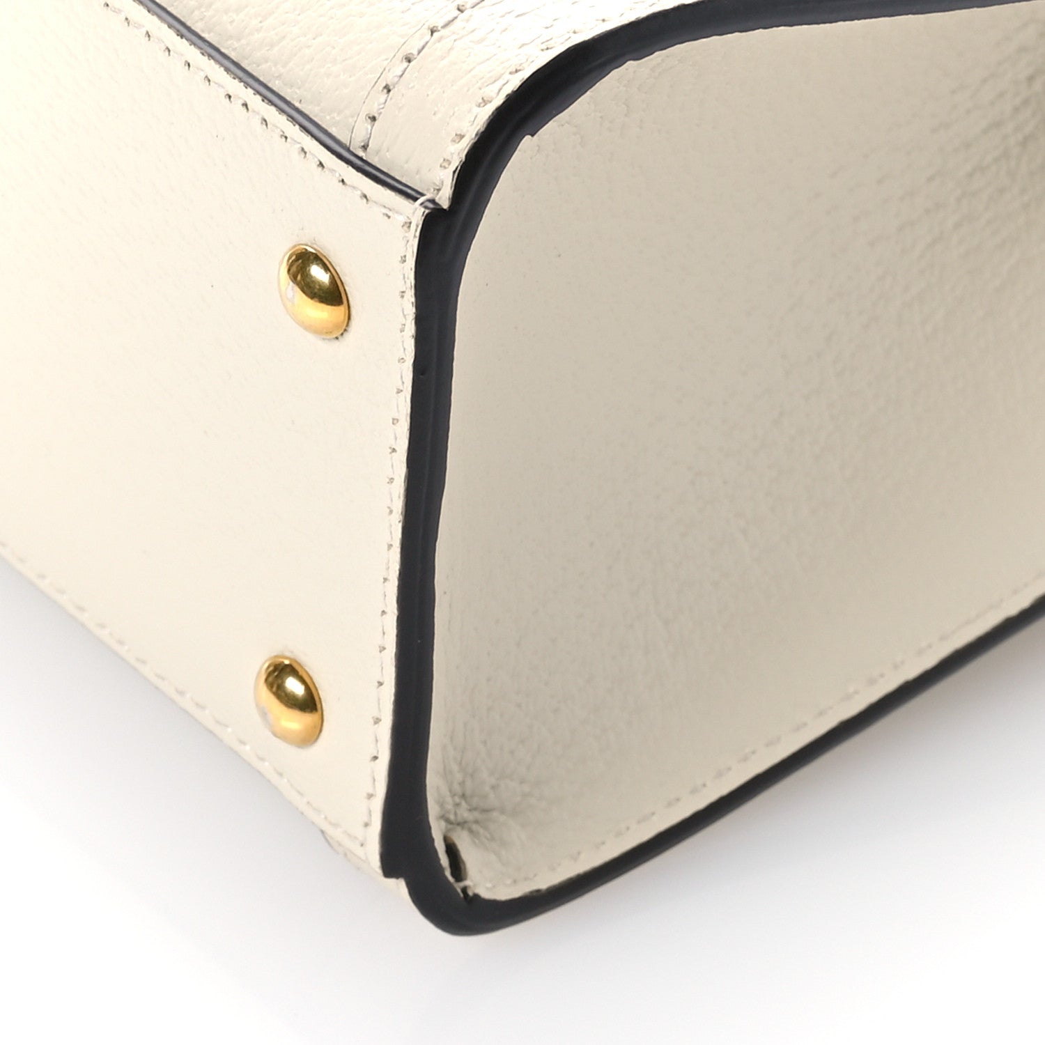 Gucci Textured Calfskin Web Mini Diana Tote Bag Mystic White 10 of 10
