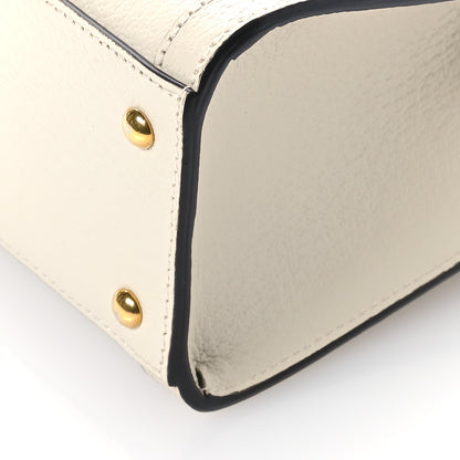 Gucci Textured Calfskin Web Mini Diana Tote Bag Mystic White 10 of 10