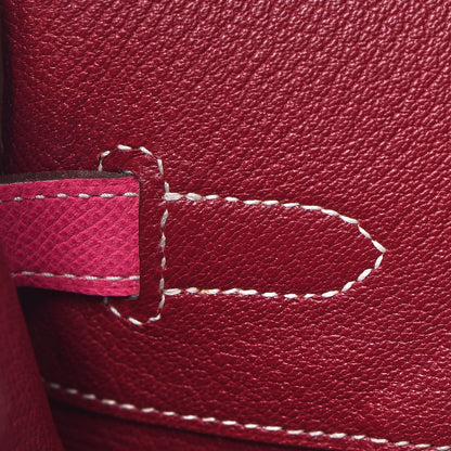 Hermes Epsom Candy Birkin 35 Rose Tyrien Rubis 20 of 41