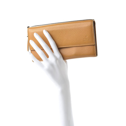 Gucci Pebbled Calfskin Bree Continental Wallet Yellow 2 of 10