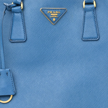 Prada Saffiano Lux Large Galleria Double Zip Tote Cobalto 9 of 17
