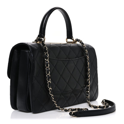 Chanel Lambskin Quilted Medium Trendy CC Flap Dual Handle Bag Black 3 of 10