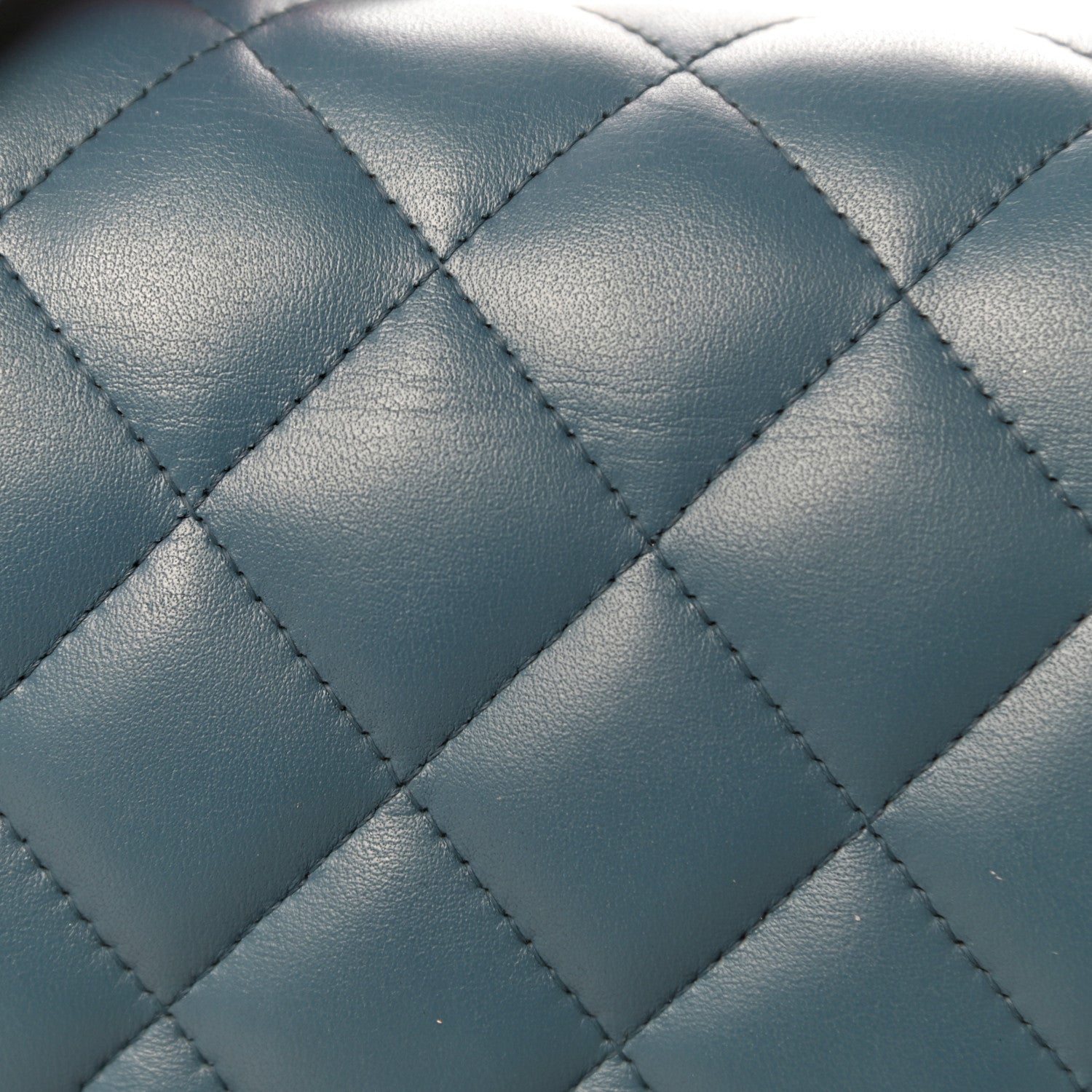 Chanel Lambskin Quilted Jumbo Double Flap Blue 19 of 19