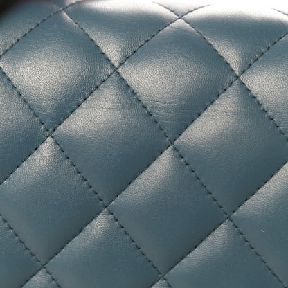 Chanel Lambskin Quilted Jumbo Double Flap Blue 19 of 19