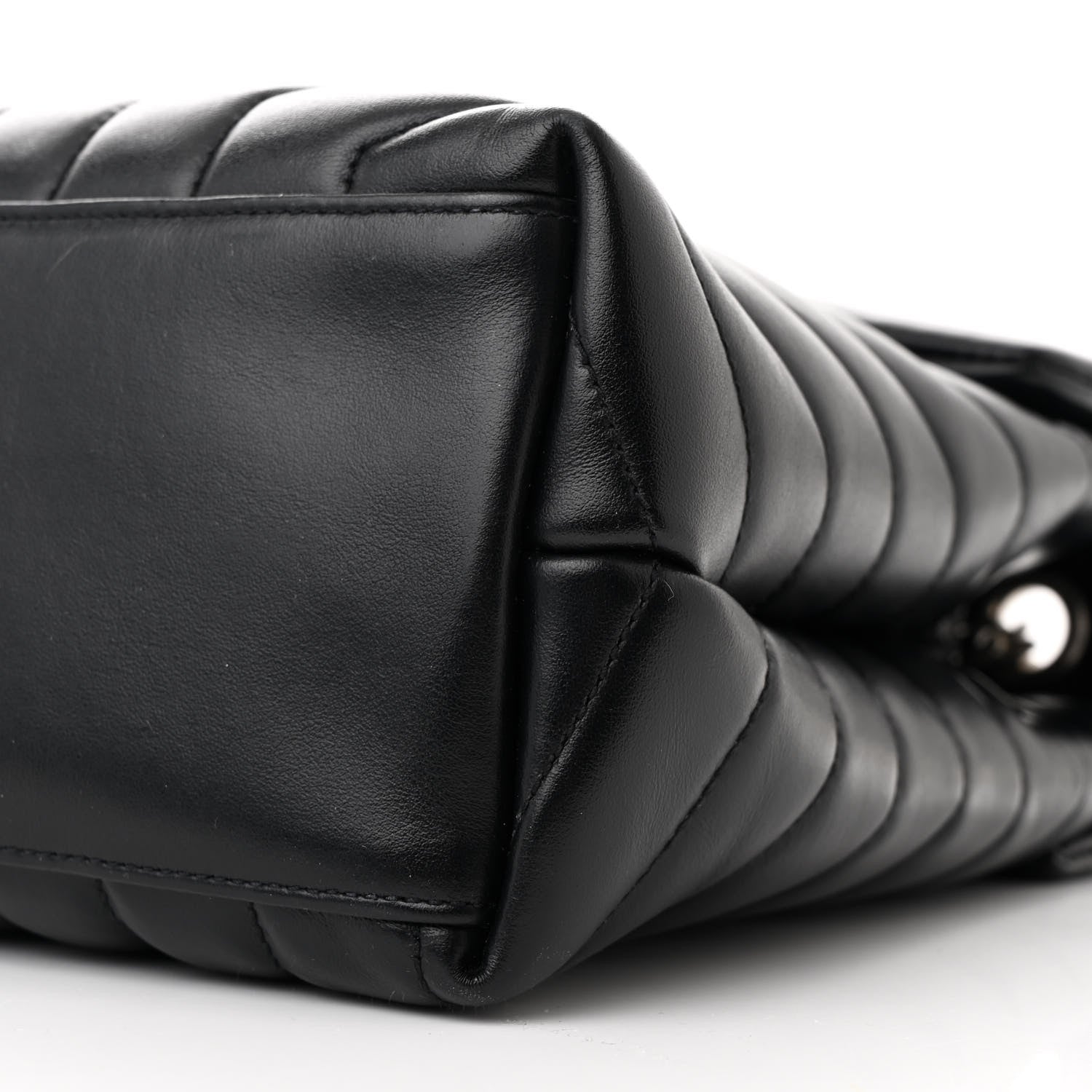 Saint Laurent Calfskin Y Quilted Monogram Medium Loulou Chain Satchel Black 11 of 12