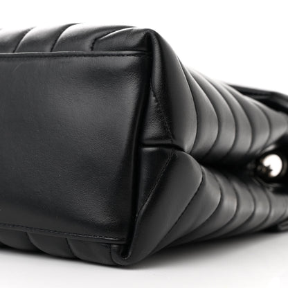 Saint Laurent Calfskin Y Quilted Monogram Medium Loulou Chain Satchel Black 11 of 12