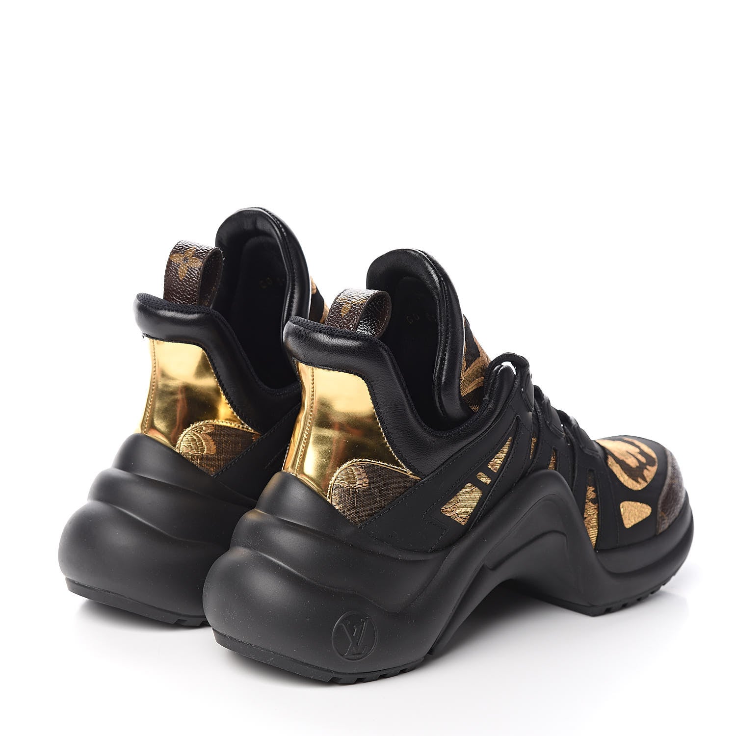 Louis Vuitton Monogram LV Archlight Sneakers 41 Gold Black 4 of 9